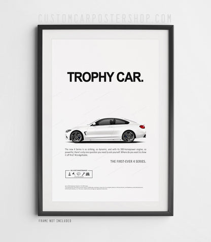 BMW 435i (F32) Remastered Print Ad - Trophy Car