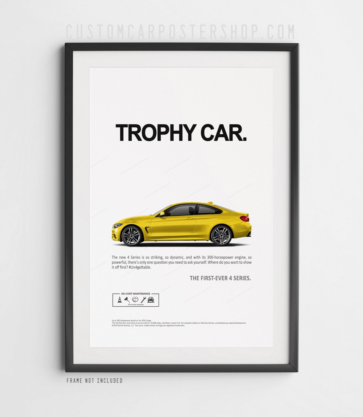 BMW 435i (F32) Remastered Print Ad - Trophy Car