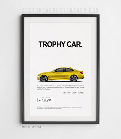 BMW 435i (F32) Remastered Print Ad - Trophy Car