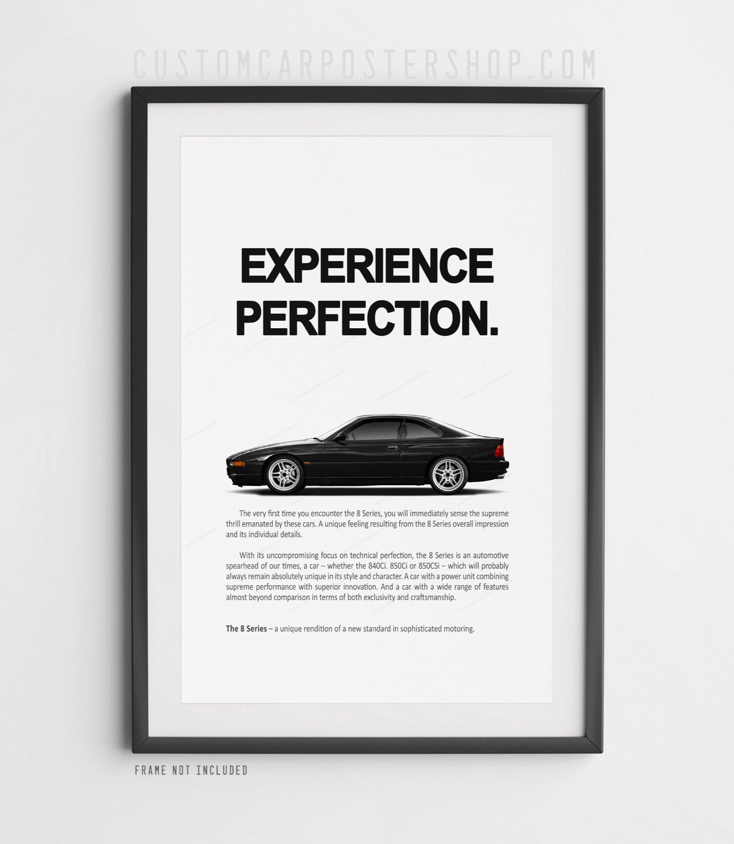 BMW 850CSi (E31) Print Ad - Experience Perfection