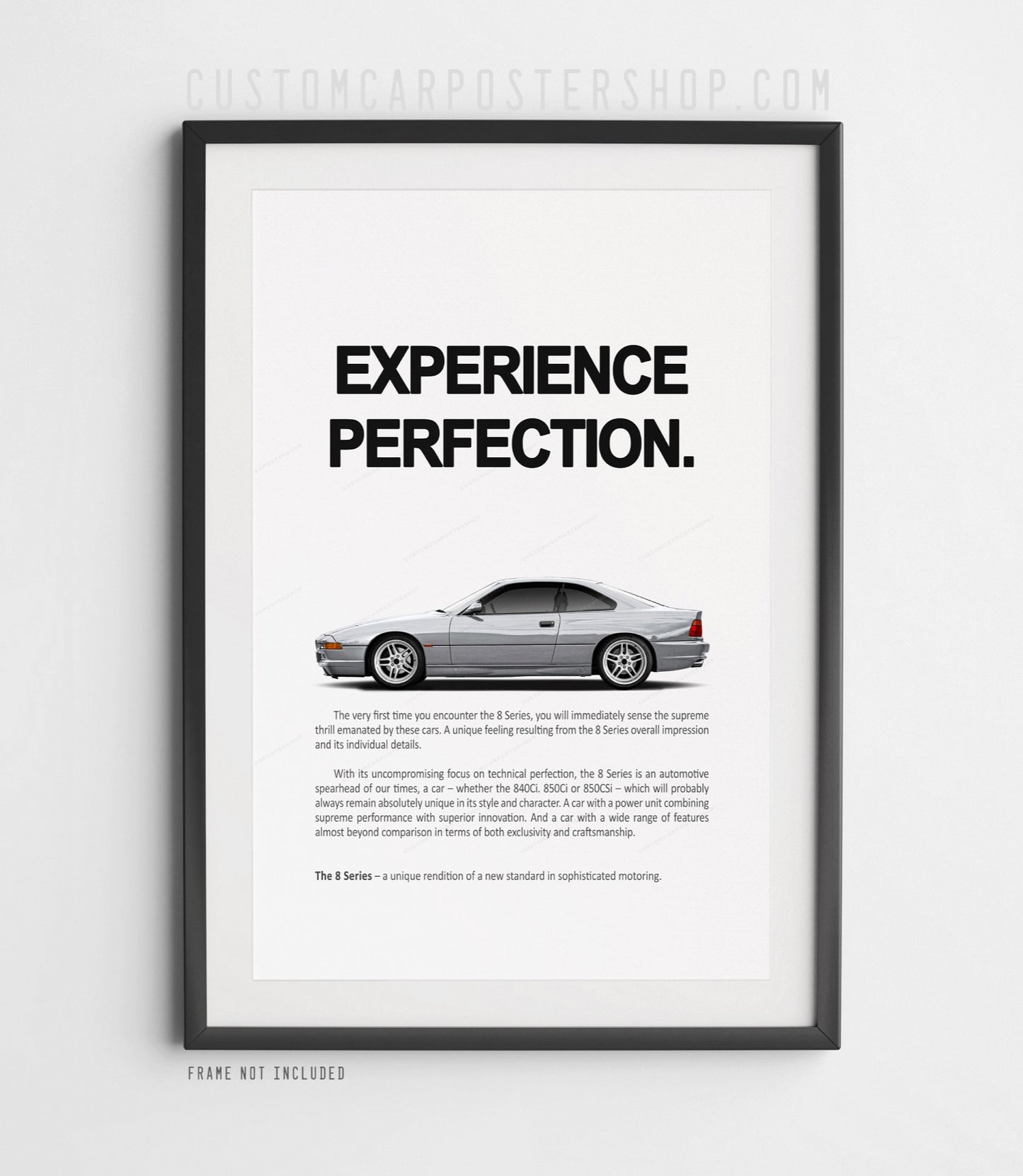 BMW 850CSi (E31) Print Ad - Experience Perfection