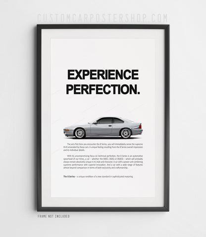 BMW 850CSi (E31) Print Ad - Experience Perfection