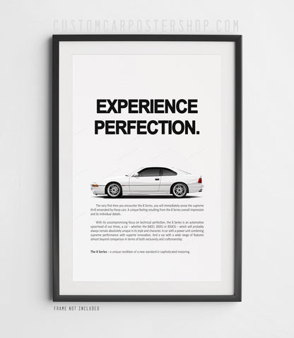 BMW 850CSi (E31) Print Ad - Experience Perfection