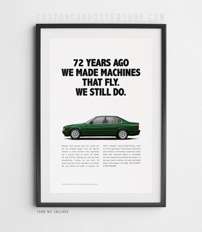 BMW M5 (E34) Print Ad - Machines That Fly