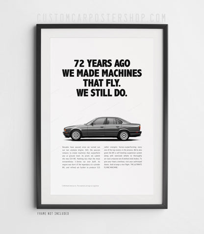 BMW M5 (E34) Print Ad - Machines That Fly