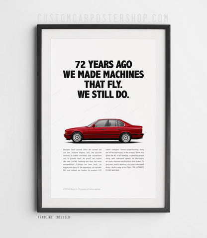 BMW M5 (E34) Print Ad - Machines That Fly