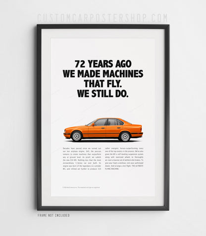 BMW M5 (E34) Print Ad - Machines That Fly