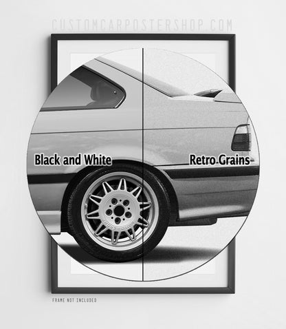 BMW E36 M3 (Euro Spec) Remastered Print Ad - Like a Bull