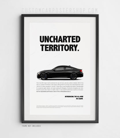 BMW M4 (F82) Remastered Print Ad - Uncharted Territory