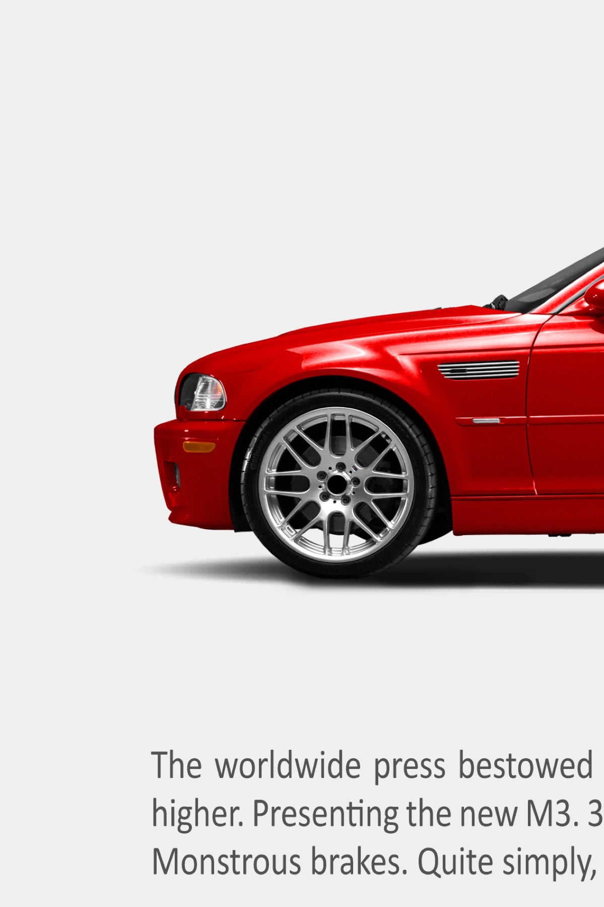 BMW E46 M3 Classic Print Ad - Perfection Blinked