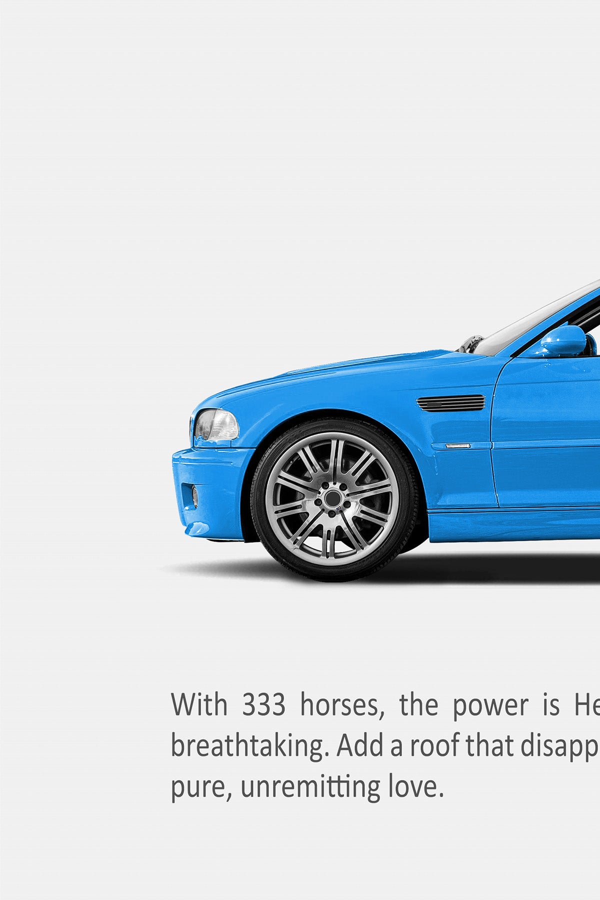 BMW E46 M3 Convertible Classic Print Ad - Love