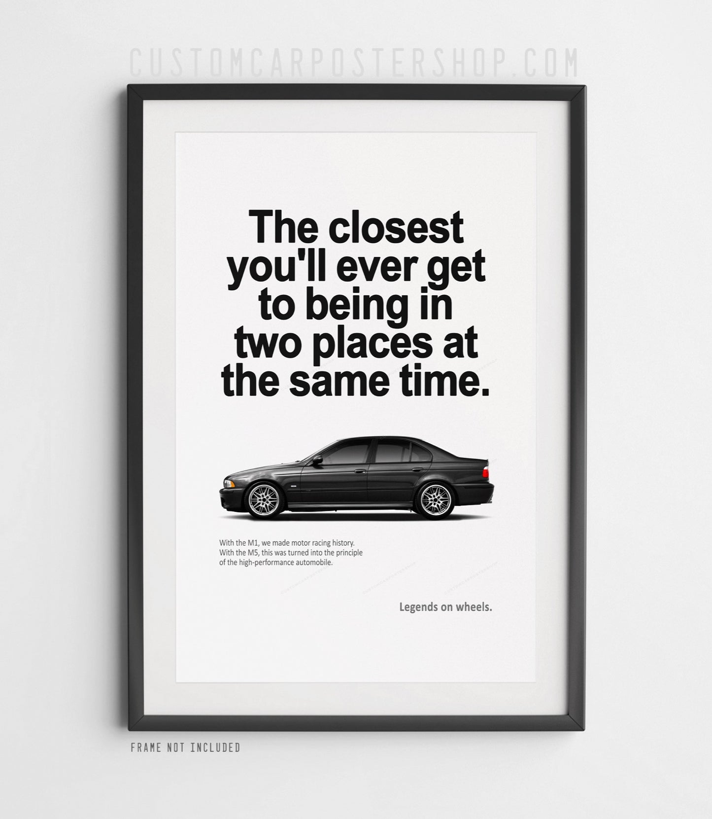 BMW M5 (E39) Print Ad - Two Places