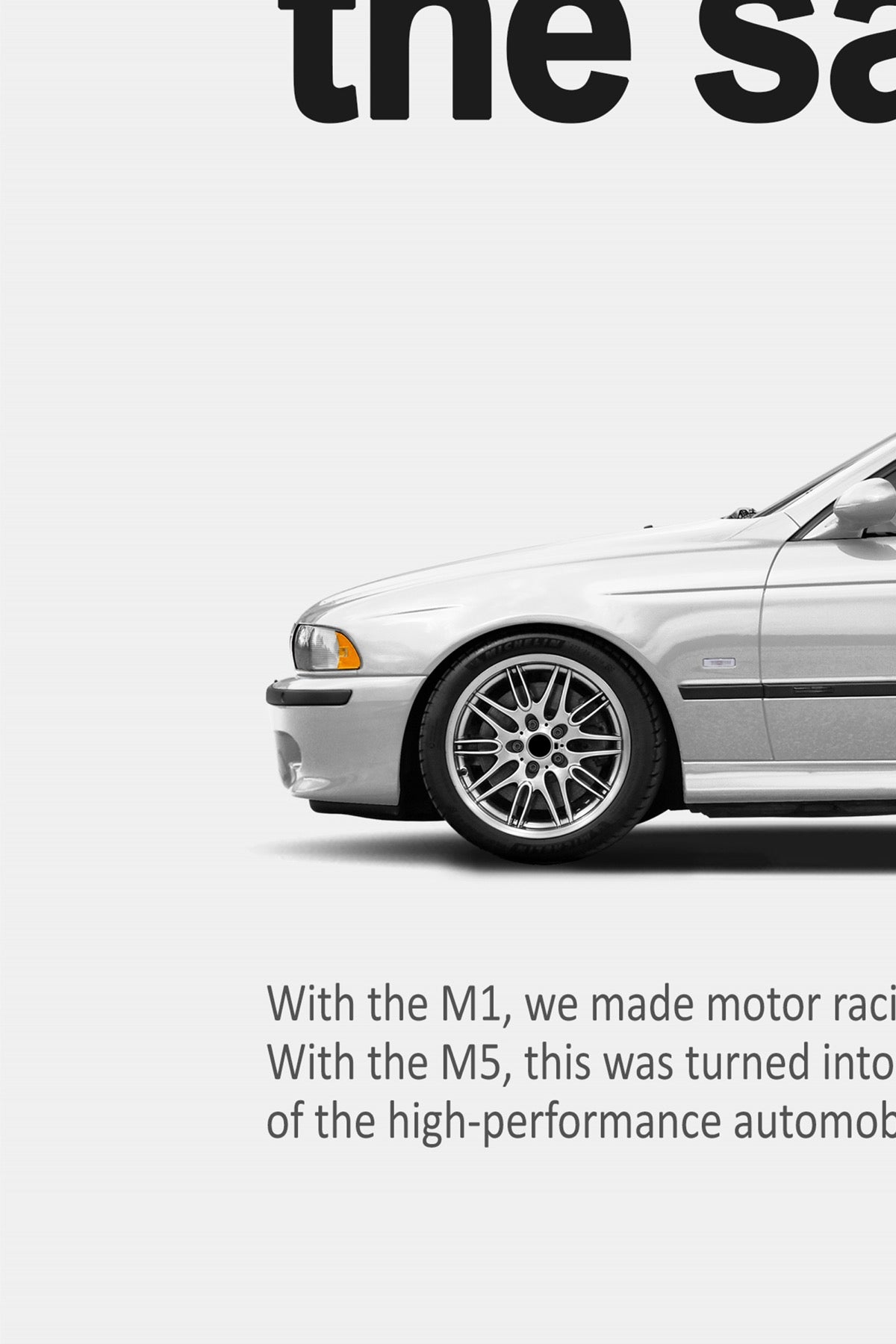 BMW M5 (E39) Print Ad - Two Places