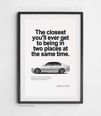 BMW M5 (E39) Print Ad - Two Places