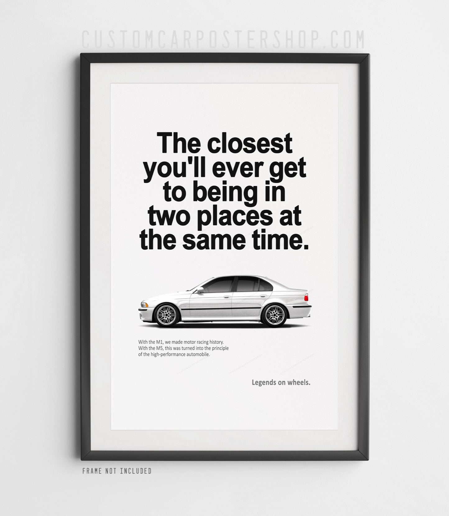 BMW M5 (E39) Print Ad - Two Places