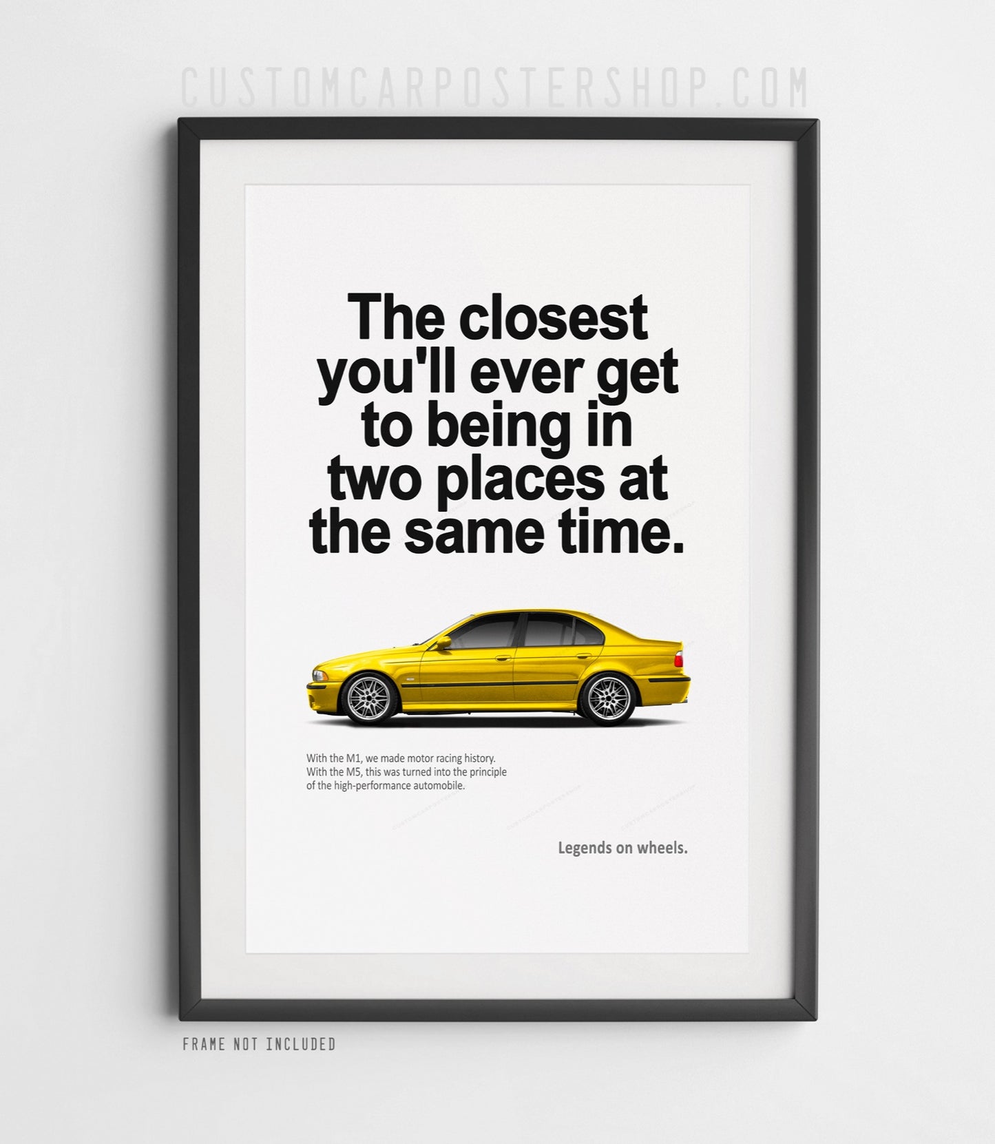 BMW M5 (E39) Print Ad - Two Places