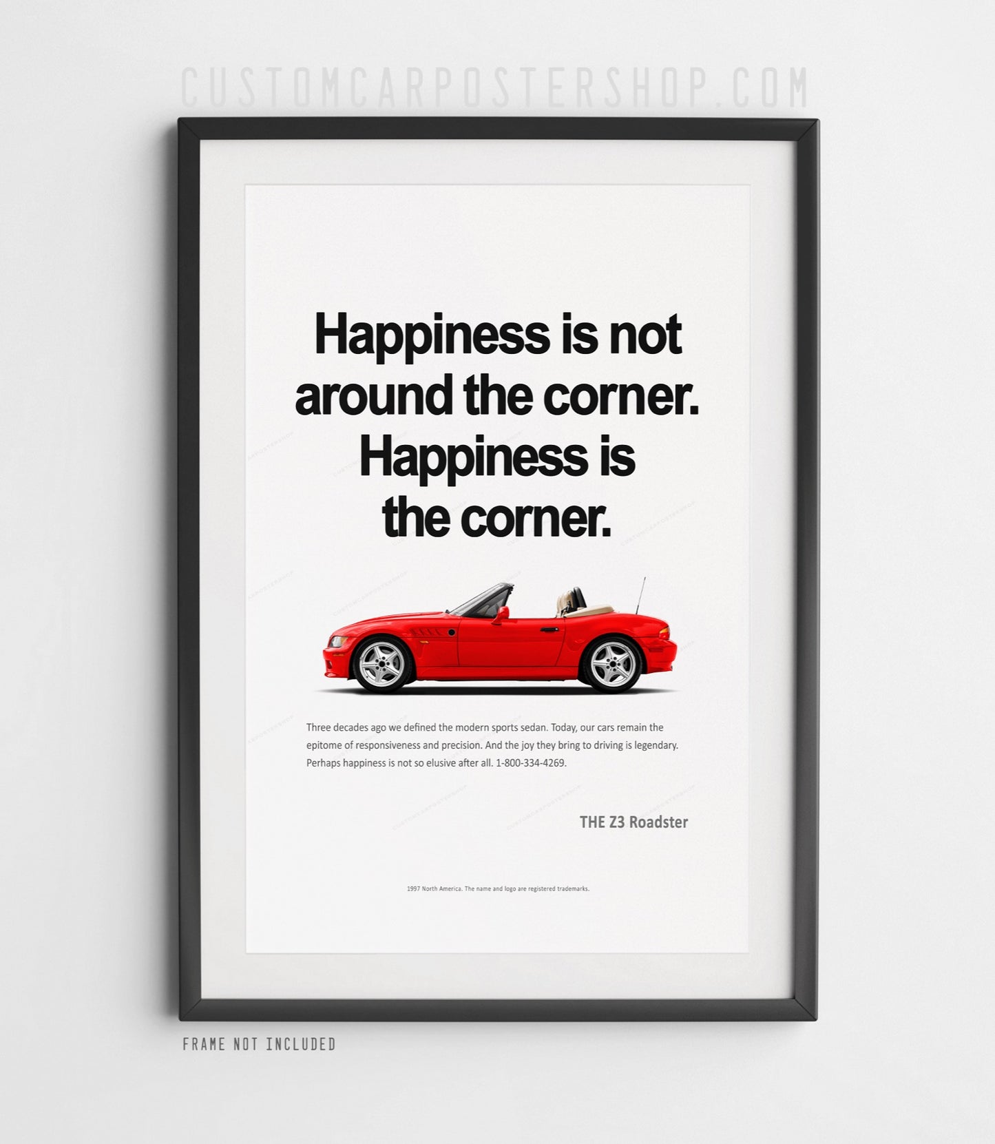 BMW Z3 Roadster Print Ad - Happiness