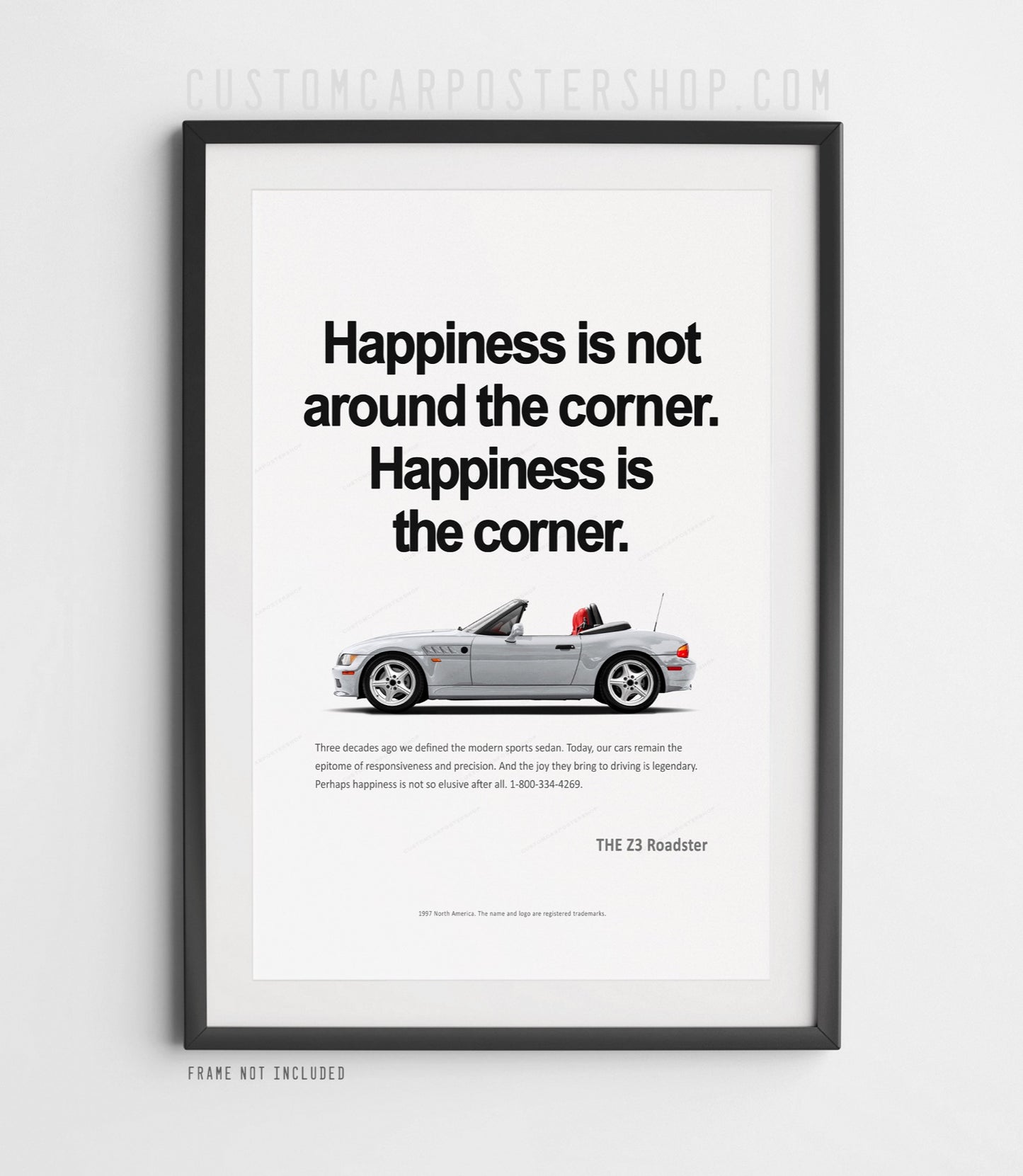 BMW Z3 Roadster Print Ad - Happiness