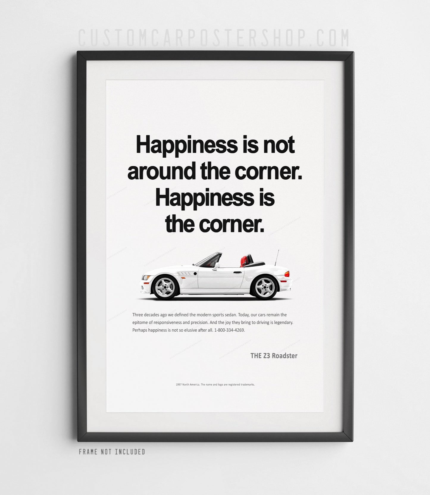 BMW Z3 Roadster Print Ad - Happiness