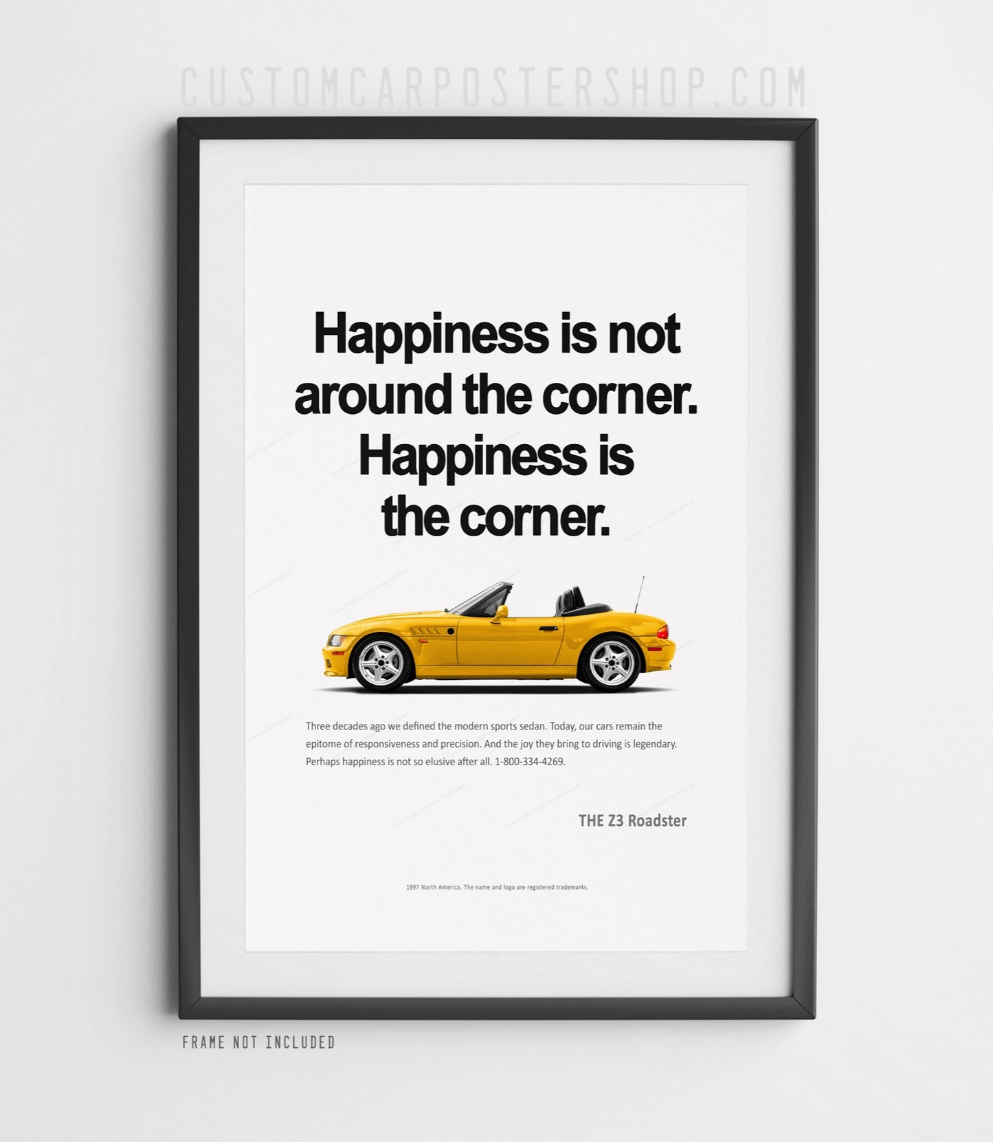 BMW Z3 Roadster Print Ad - Happiness