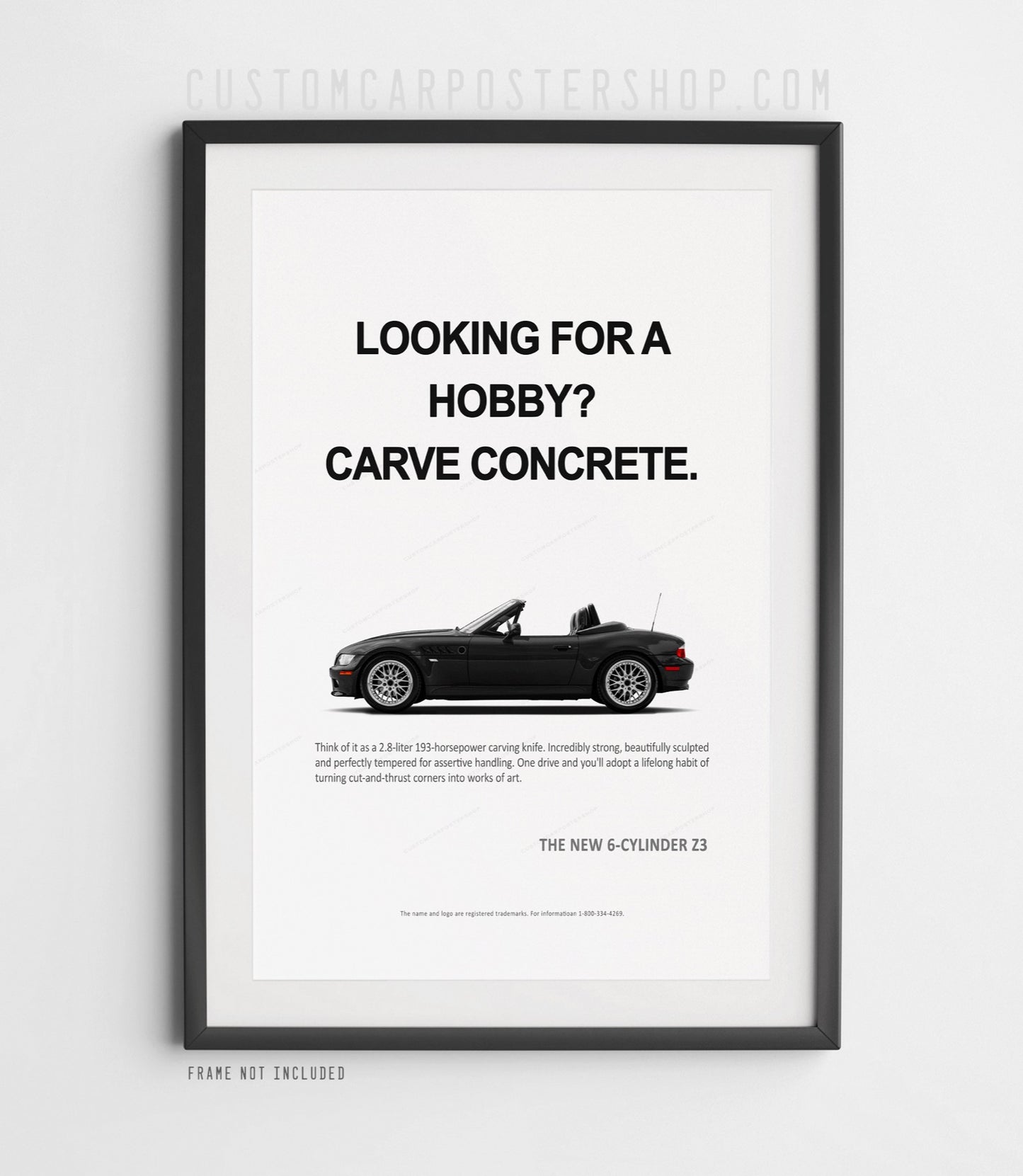 BMW Z3 Roadster Print Ad - Looking for a Hobby