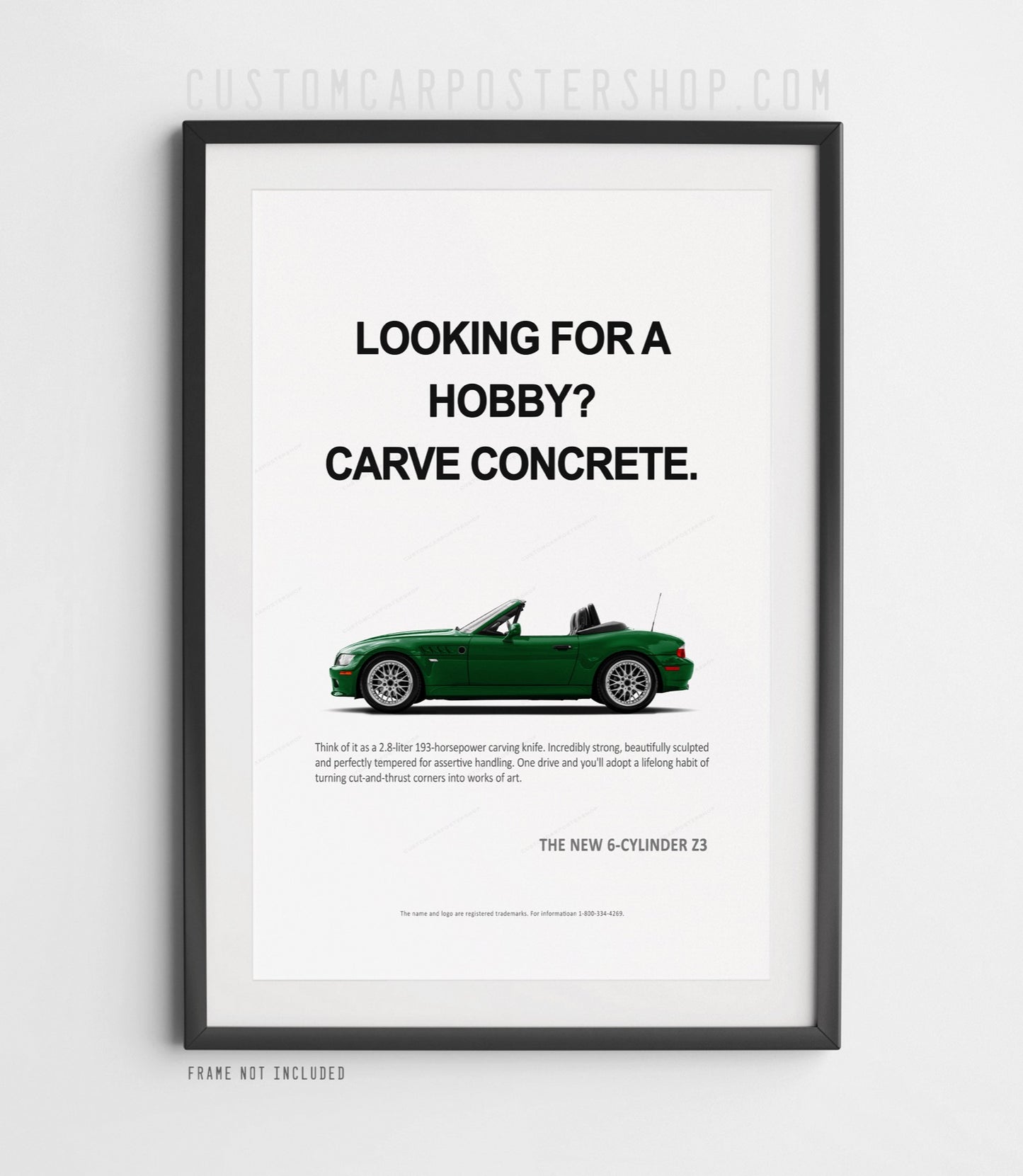 BMW Z3 Roadster Print Ad - Looking for a Hobby