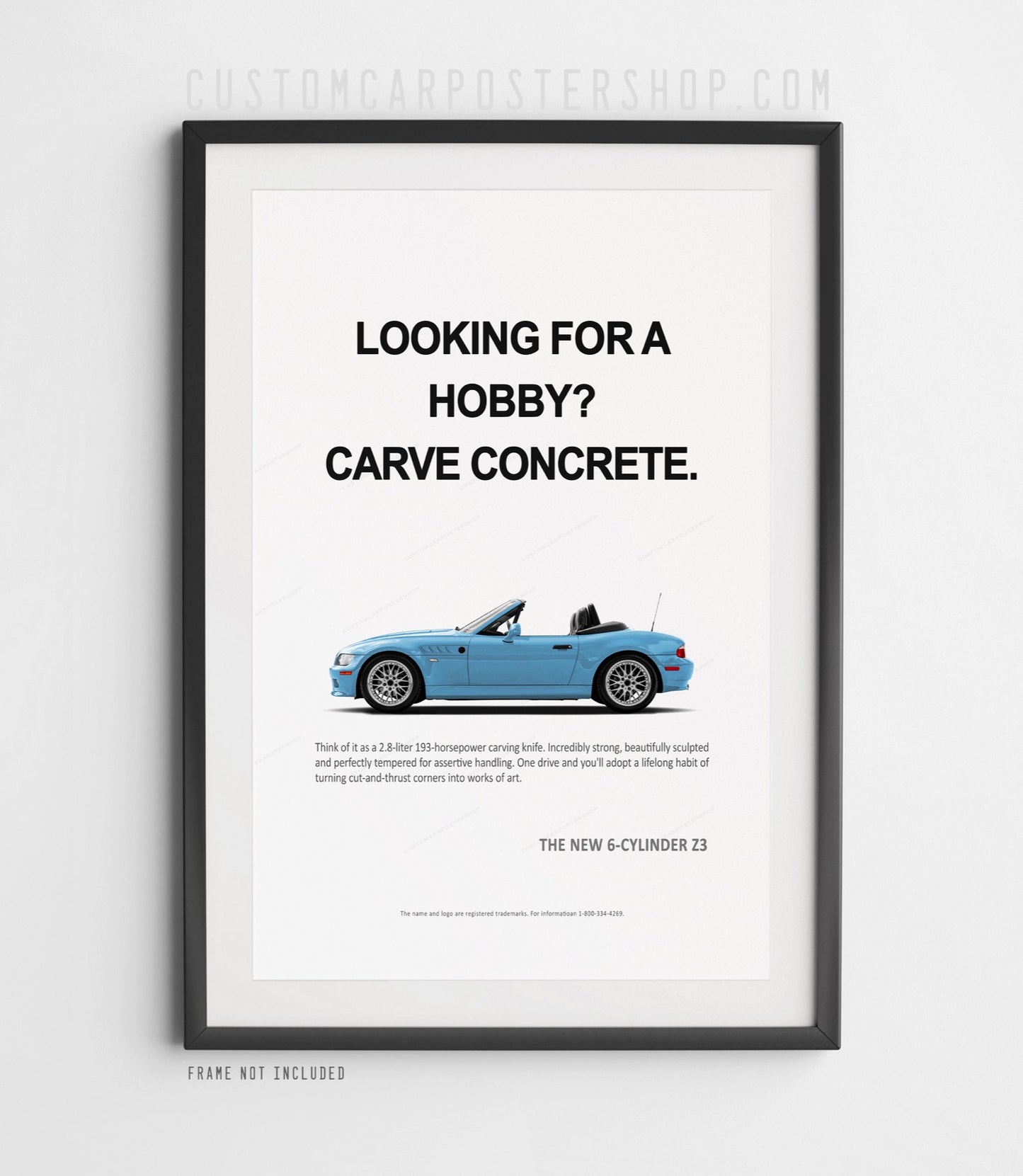 BMW Z3 Roadster Print Ad - Looking for a Hobby