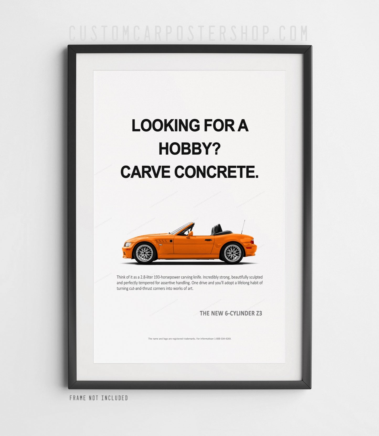 BMW Z3 Roadster Print Ad - Looking for a Hobby