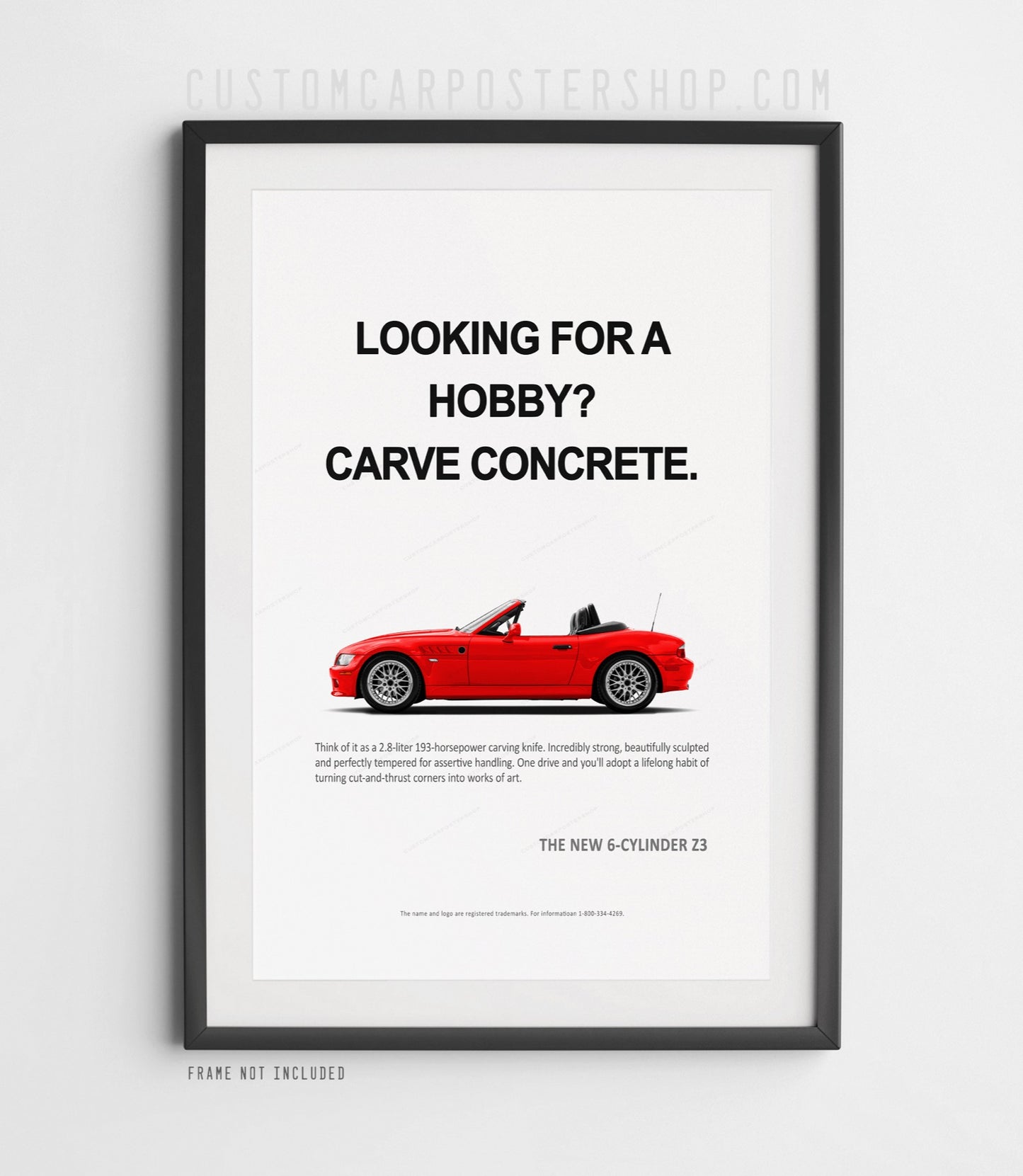 BMW Z3 Roadster Print Ad - Looking for a Hobby