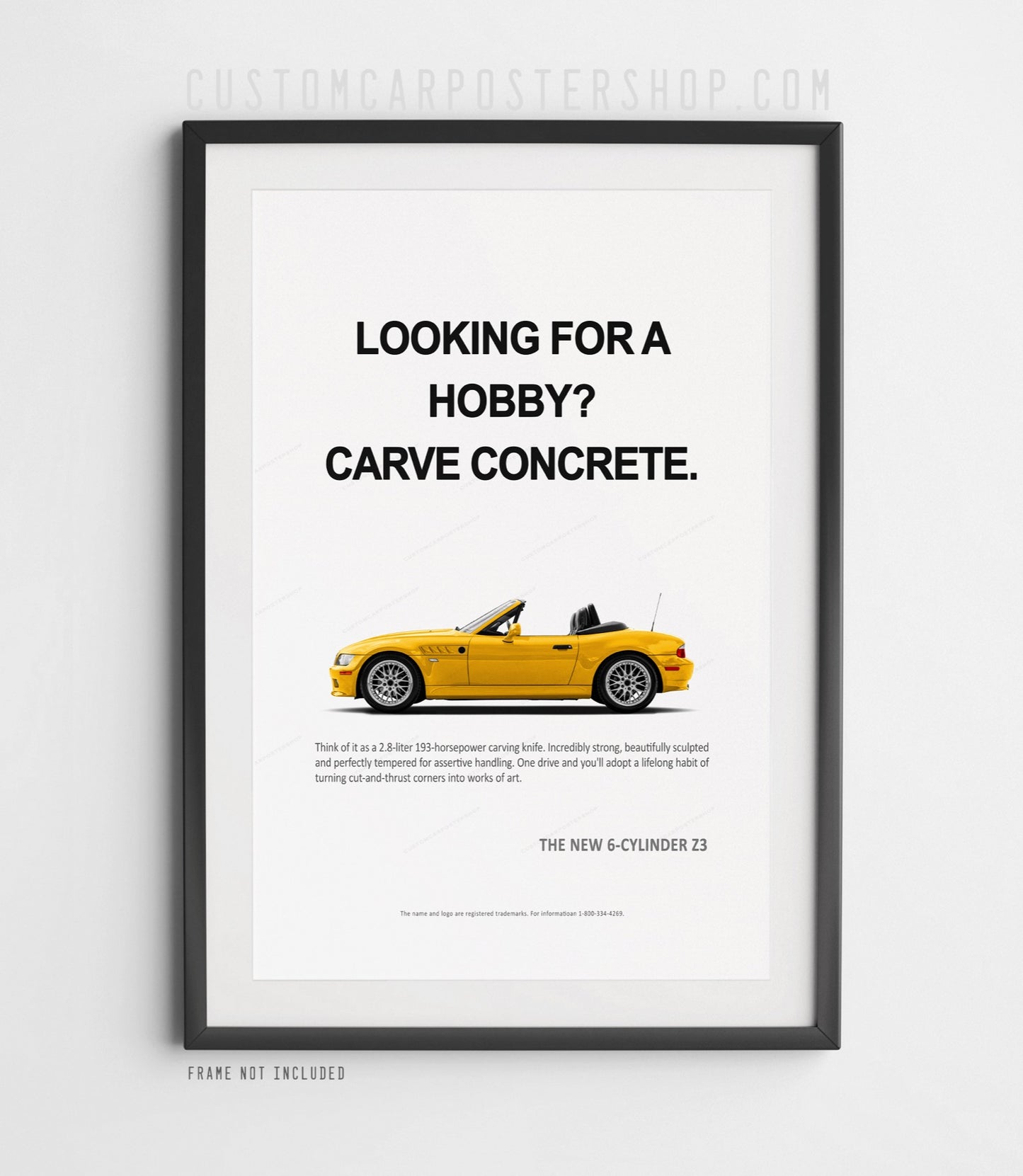 BMW Z3 Roadster Print Ad - Looking for a Hobby