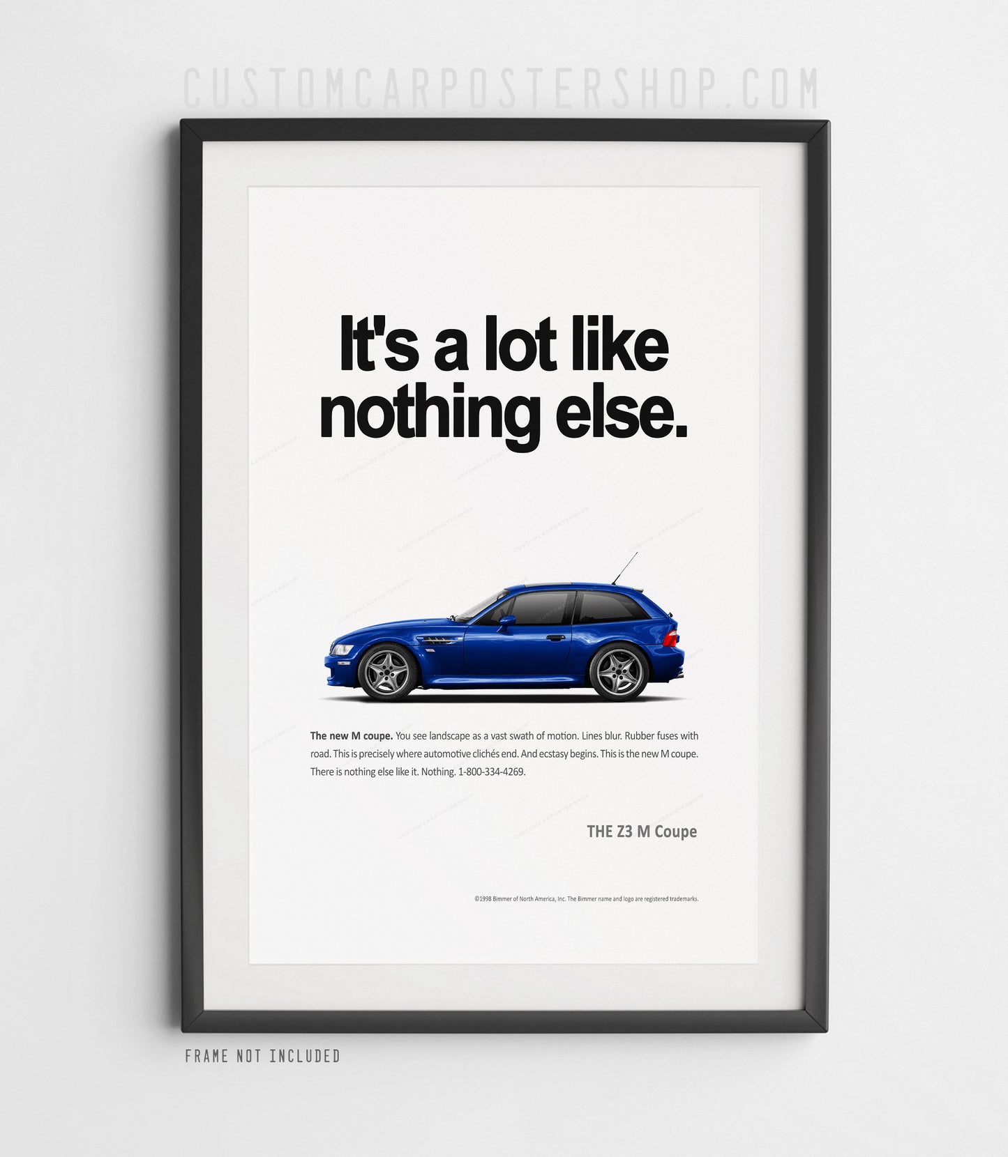 BMW Z3 M Coupe Print Ad - Like Nothing Else