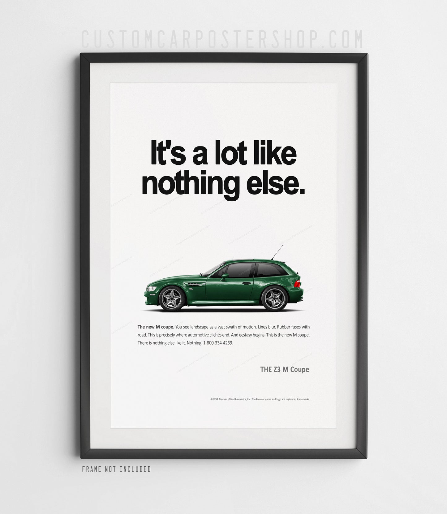 BMW Z3 M Coupe Print Ad - Like Nothing Else