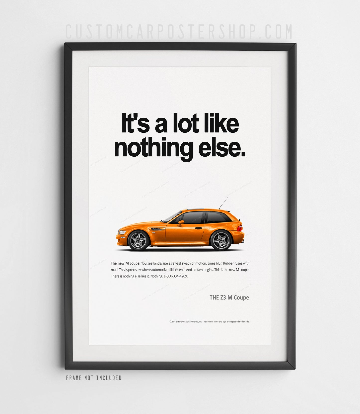 BMW Z3 M Coupe Print Ad - Like Nothing Else