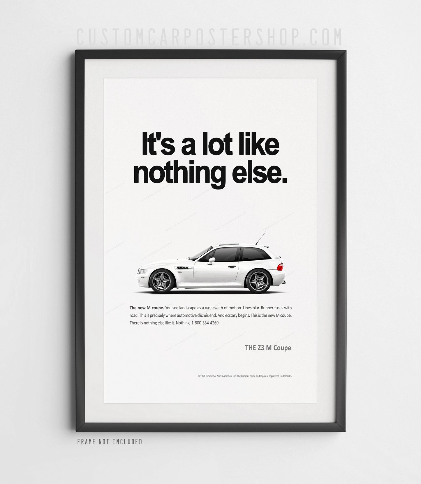 BMW Z3 M Coupe Print Ad - Like Nothing Else