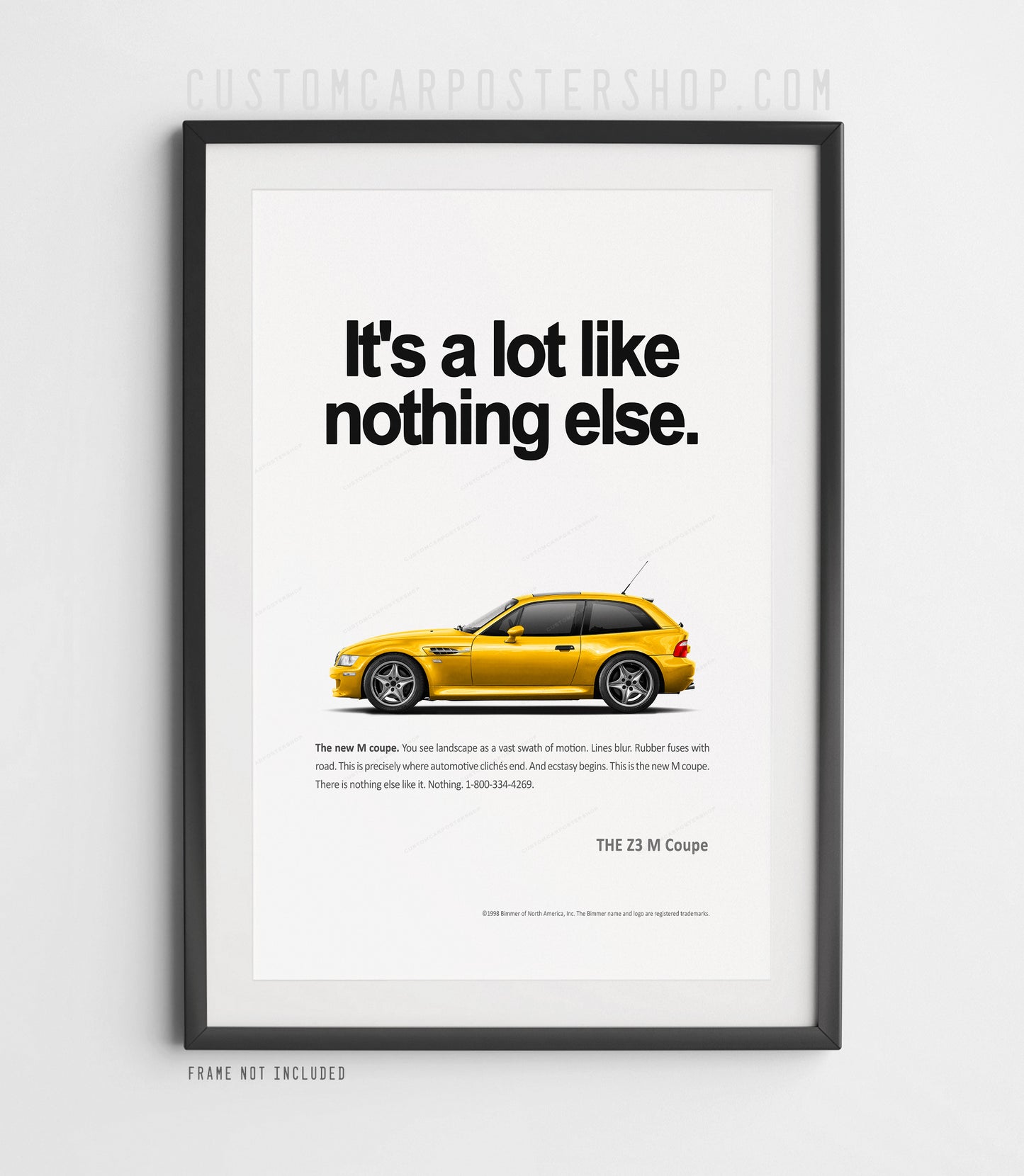 BMW Z3 M Coupe Print Ad - Like Nothing Else