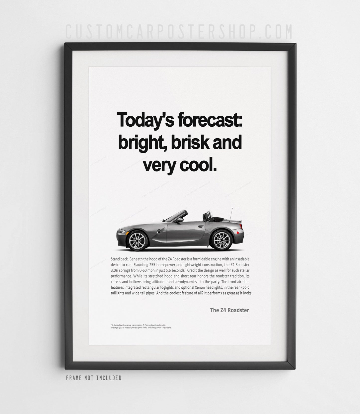 BMW Z4 (E85) Remastered Print Ad - Today's Forecast