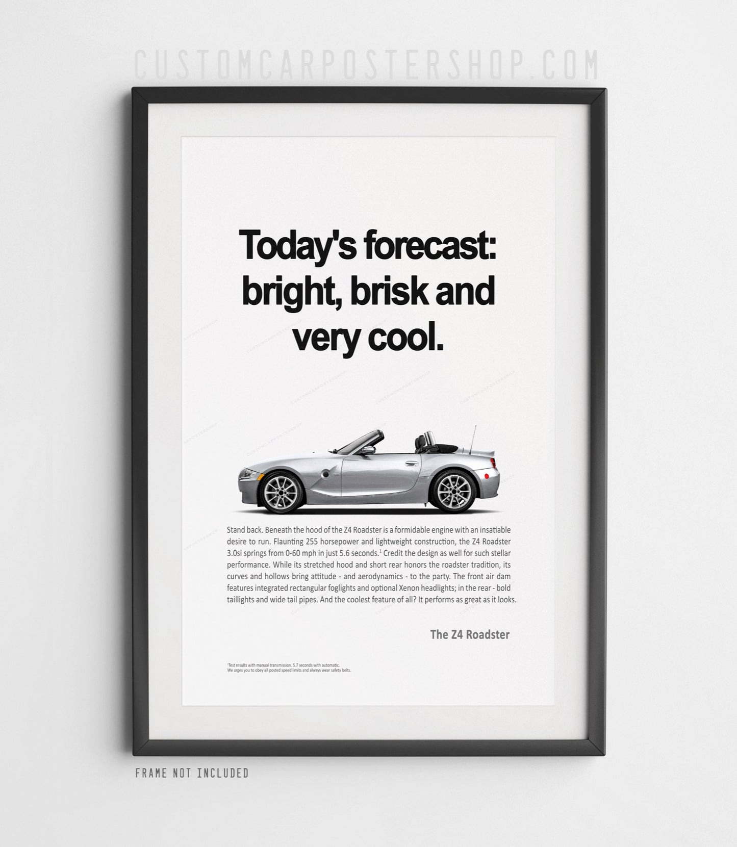 BMW Z4 (E85) Remastered Print Ad - Today's Forecast