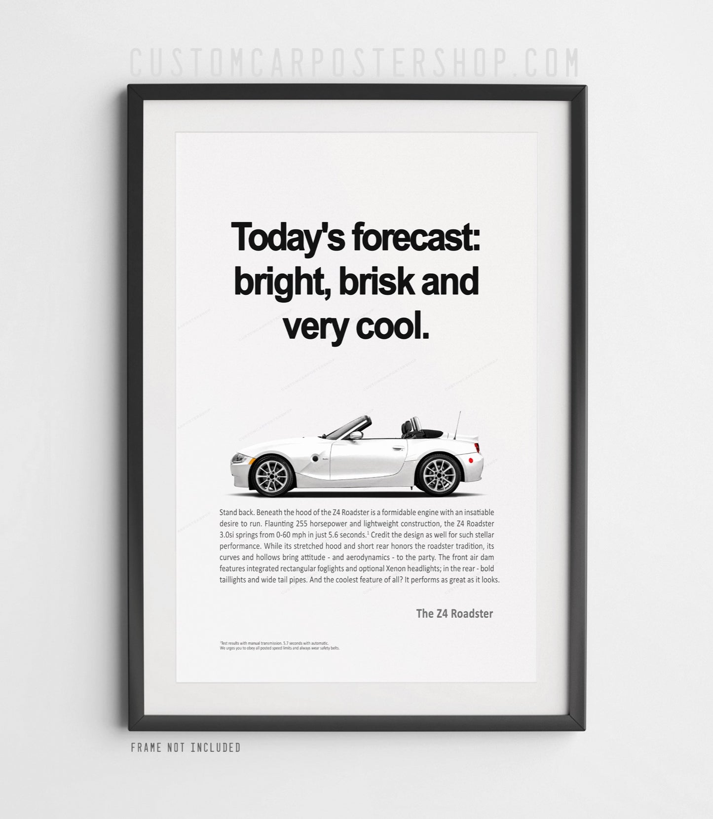 BMW Z4 (E85) Remastered Print Ad - Today's Forecast