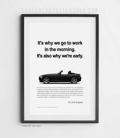 BMW Z4 M Roadster (E85) Print Ad - Morning
