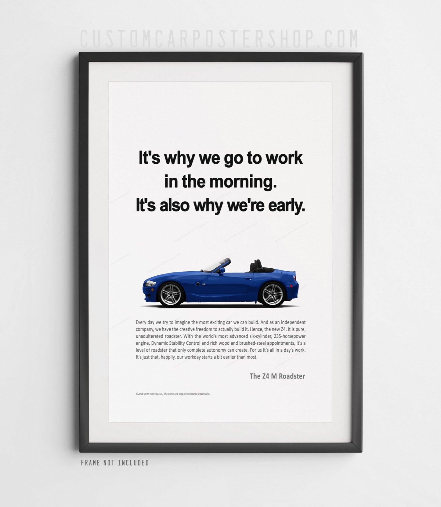 BMW Z4 M Roadster (E85) Print Ad - Morning