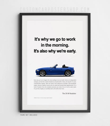 BMW Z4 M Roadster (E85) Print Ad - Morning