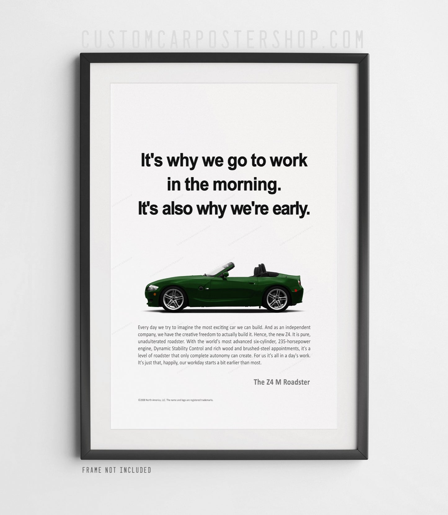 BMW Z4 M Roadster (E85) Print Ad - Morning