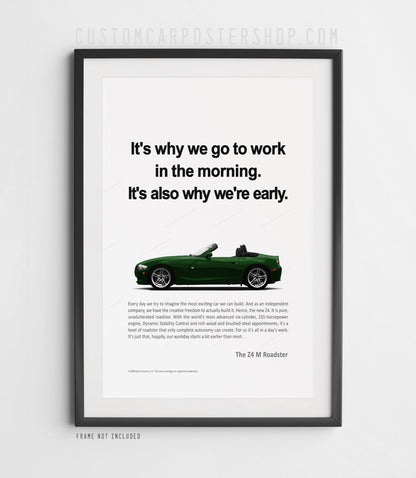 BMW Z4 M Roadster (E85) Print Ad - Morning