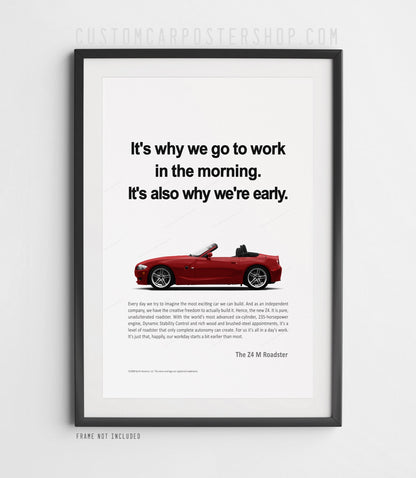 BMW Z4 M Roadster (E85) Print Ad - Morning