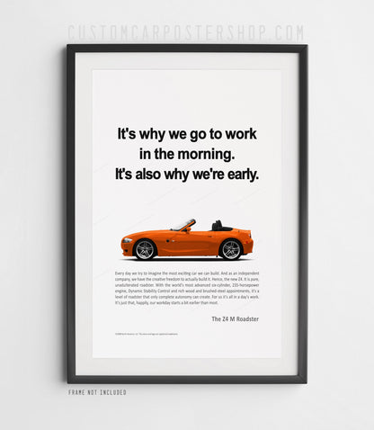BMW Z4 M Roadster (E85) Print Ad - Morning