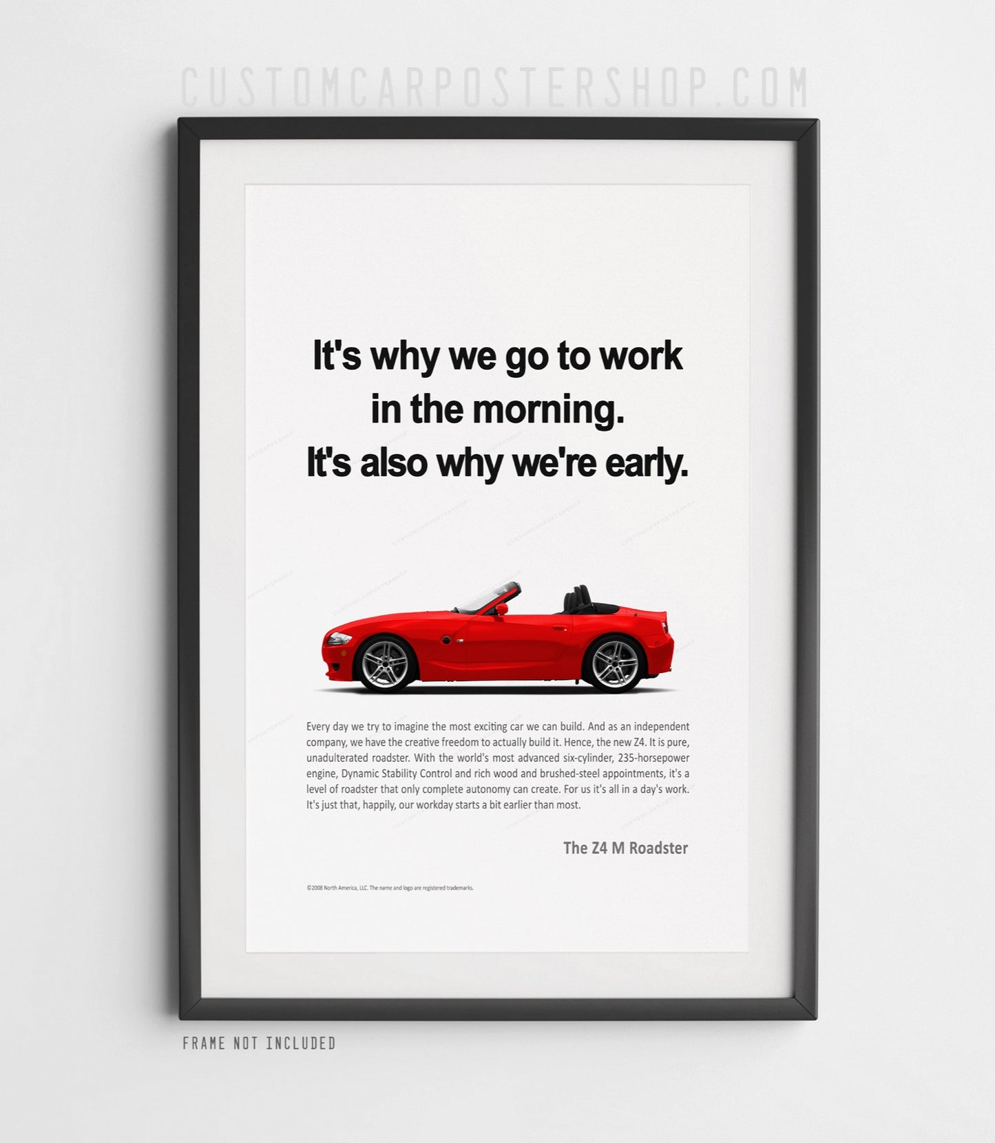 BMW Z4 M Roadster (E85) Print Ad - Morning