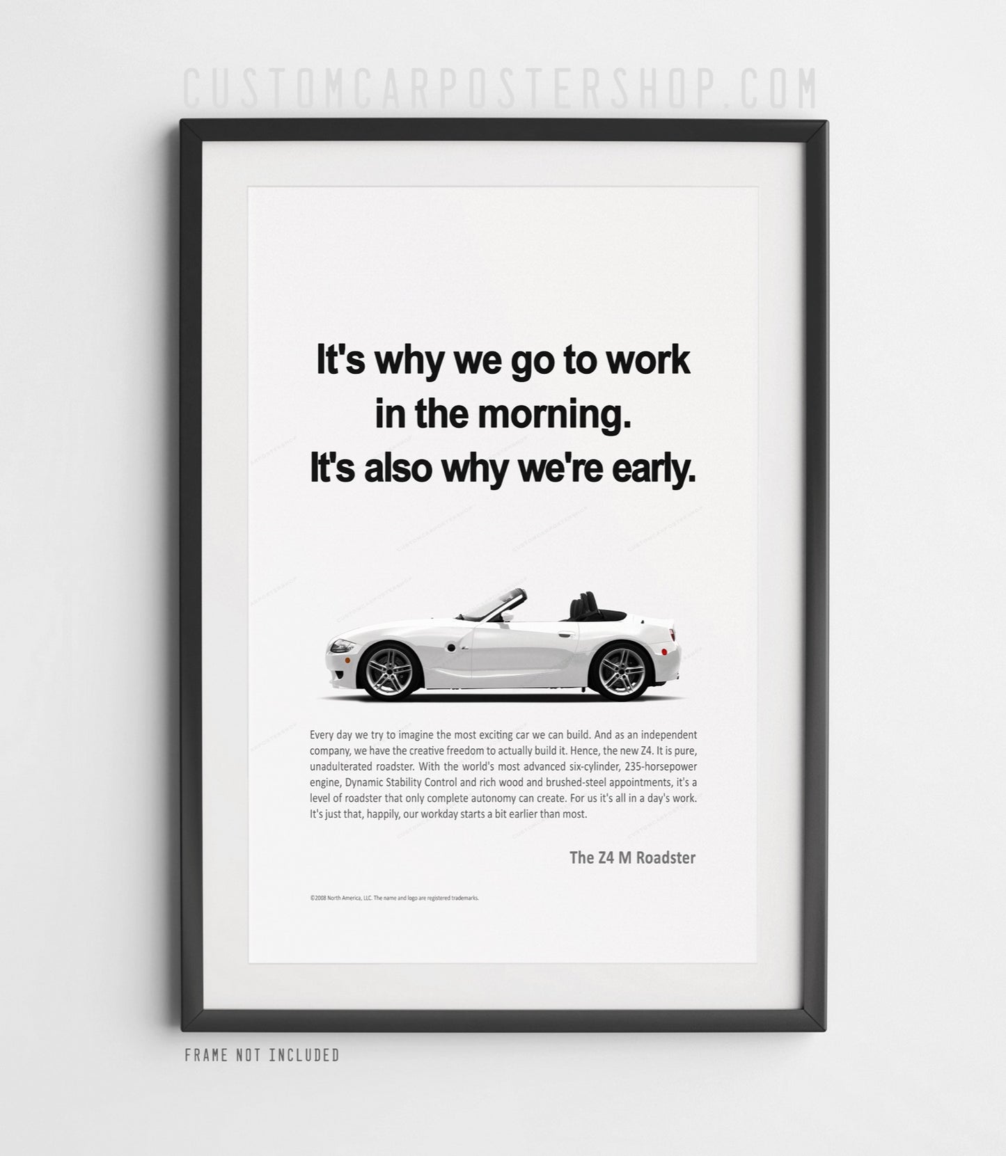 BMW Z4 M Roadster (E85) Print Ad - Morning