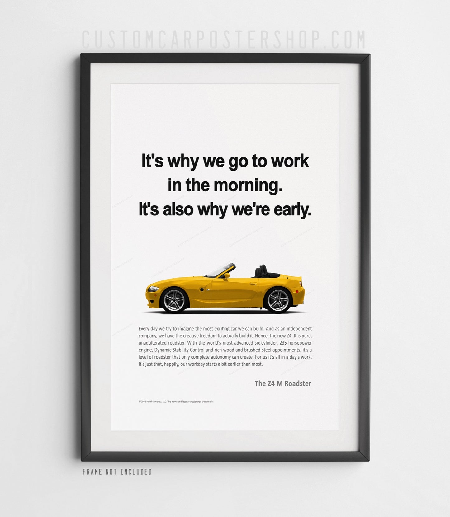 BMW Z4 M Roadster (E85) Print Ad - Morning