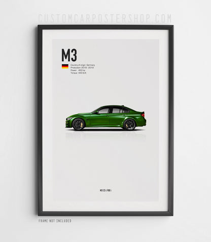 BMW M3 CS (F80) Poster