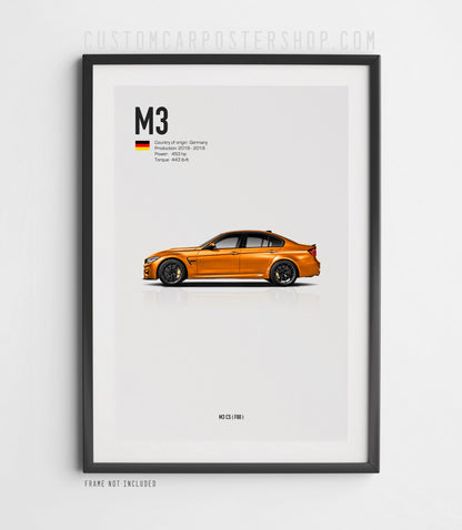 BMW M3 CS (F80) Poster